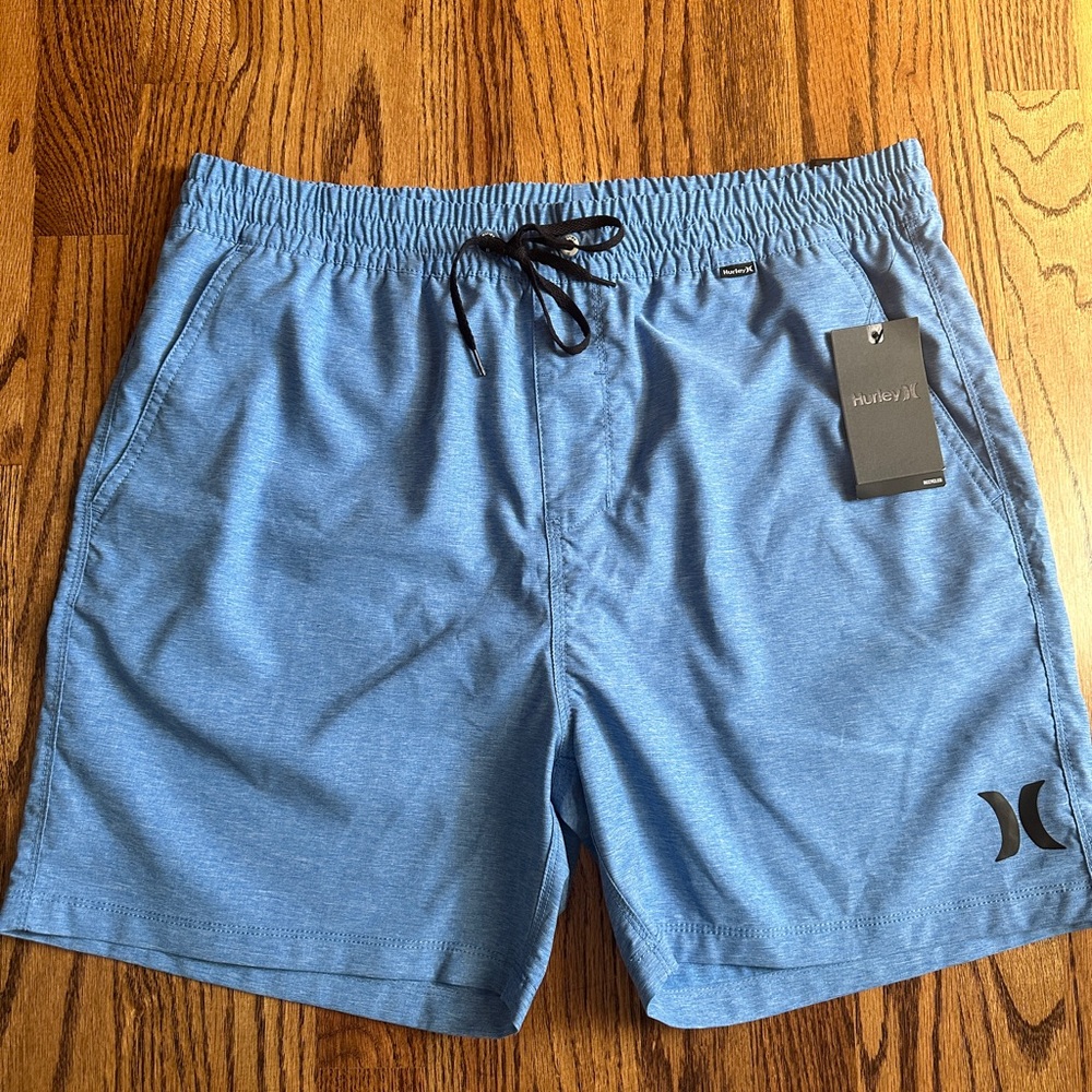 Hurley light blue swim trunks …. Brand new , never worn